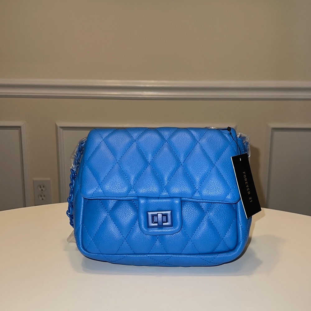 Blue Quilted Bag